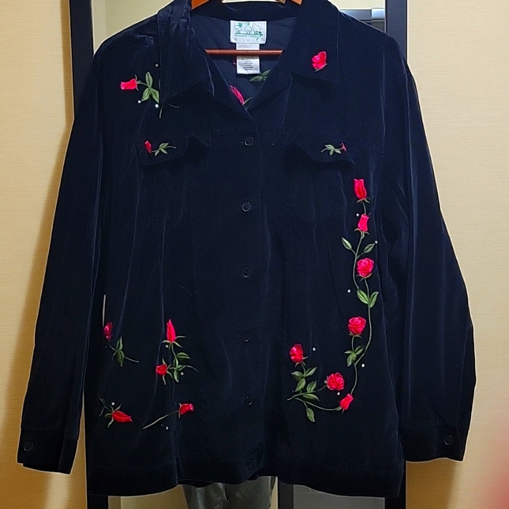 The Quacker Factory Shacket Size 1x - image 1